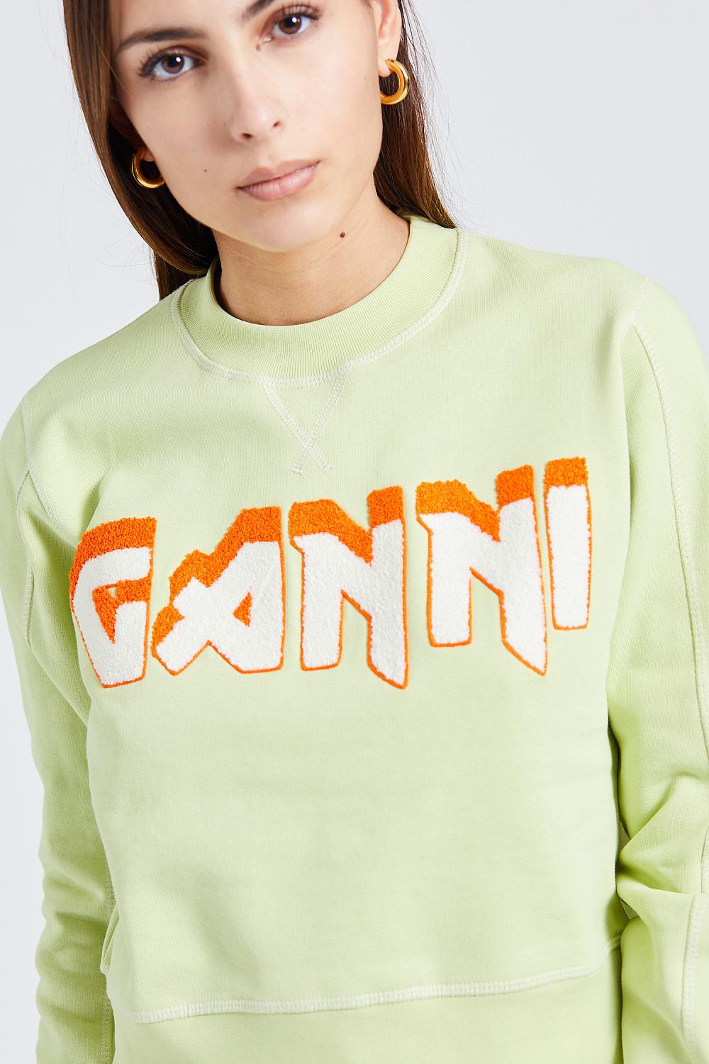 Isoli Ganni Rock Sweatshirt Lily Green | Retro